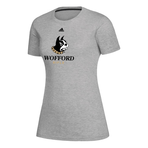  Adidas Womens Medium Heather Grey Creator Performance  Tee - Adidas Wofford Rifle
