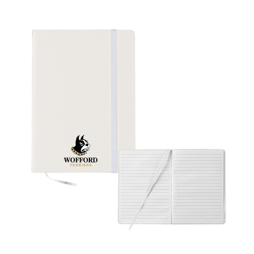  5x7 White Hard Cover Journal - Wofford Terriers w/ Terrier
