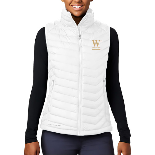  Columbia Womens White Powder Lite Vest - W Wofford