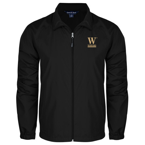  Black Full Zip Wind Jacket - W Wofford