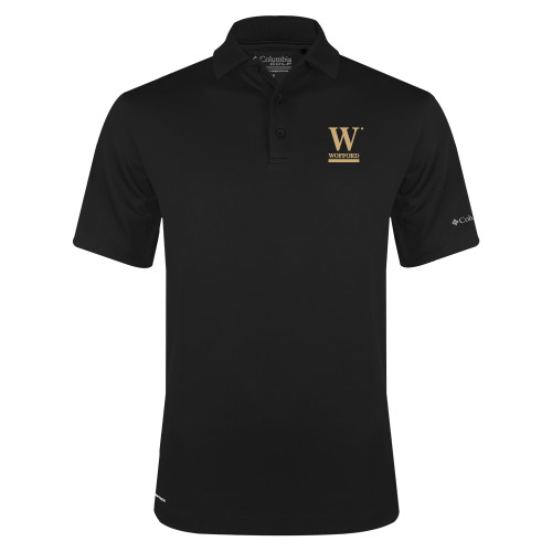  Columbia Black Omni Wick Drive Polo - W Wofford
