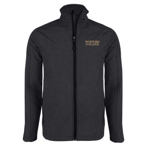  Charcoal Heather Softshell Jacket - Wofford College Stacked