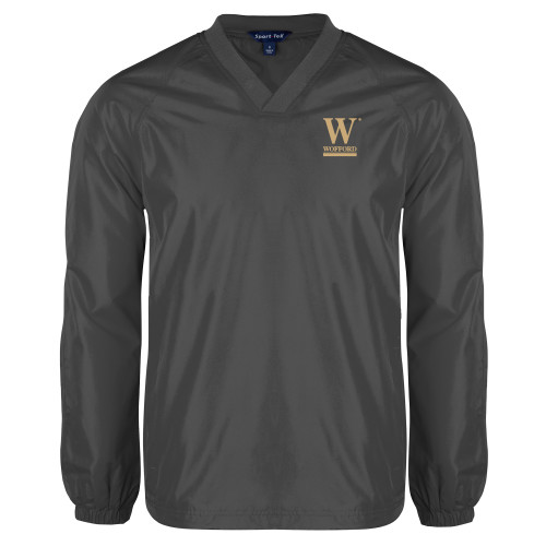  Charcoal V Neck Raglan Windshirt - W Wofford