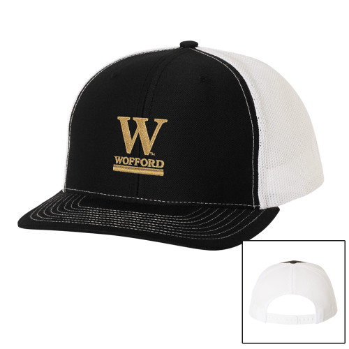  Richardson Black/White Trucker Hat - W Wofford