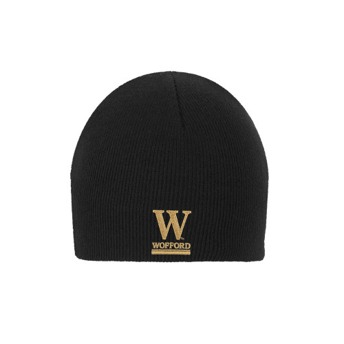  Black Knit Beanie - W Wofford