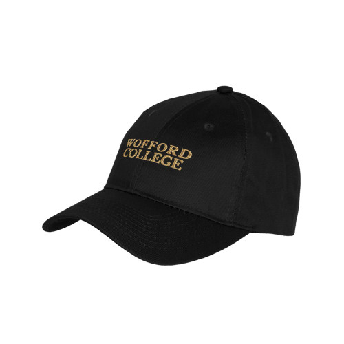  Youth Black Pro Style Hat - Wofford College Stacked