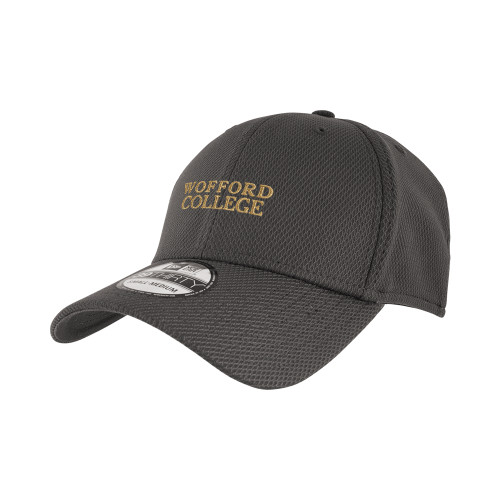  New Era Charcoal Diamond Era 39Thirty Stretch Fit Hat - Wofford College Stacked