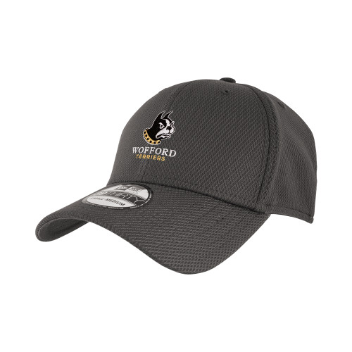  New Era Charcoal Diamond Era 39Thirty Stretch Fit Hat - Wofford Terriers w/ Terrier