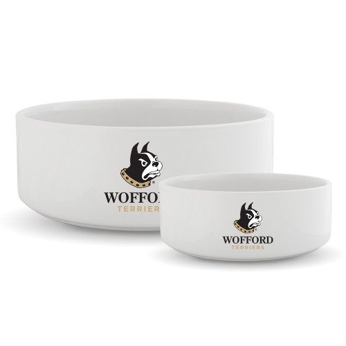  Ceramic Dog Bowl - Wofford Terriers w/ Terrier
