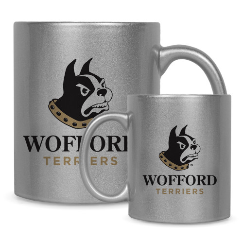  Full Color Silver Metallic Mug 11oz - Wofford Terriers w/ Terrier