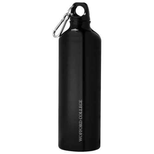  Venture Aluminum Black Bike Bottle 26oz - Wofford College Engraved