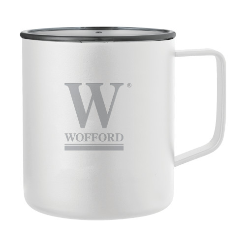  Rover Camp Vacuum Insulated White Mug 14oz - W Wofford Engraved