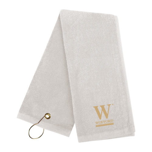  White Golf Towel - W Wofford