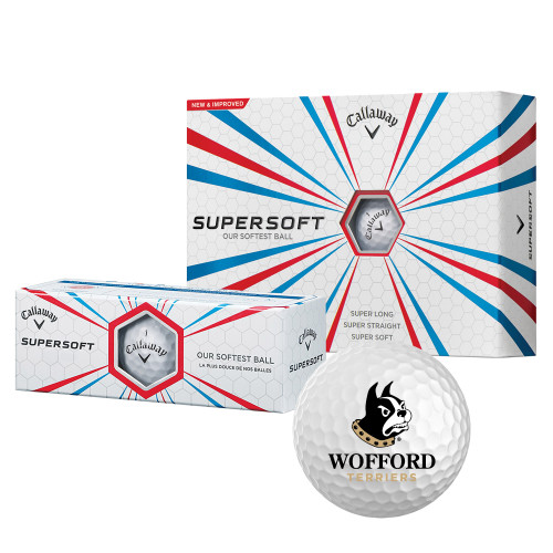  Callaway Supersoft Golf Balls 12/pkg - Wofford Terriers w/ Terrier