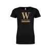 Thumbnail image for  Next Level Girls Black Fashion Fit T Shirt