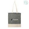 Thumbnail image for  Split Recycled Black Cotton Twill Convention Tote
