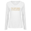 Thumbnail image for  Womens White Long Sleeve V Neck Tee