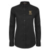 Thumbnail image for  Womens Black Twill Button Down Long Sleeve 