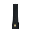 Thumbnail image for  Black Waffle Microfiber Golf Towel