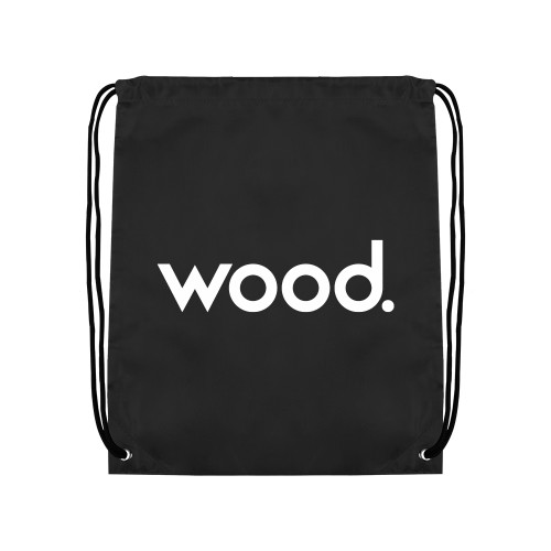 drawstring backpack with logo