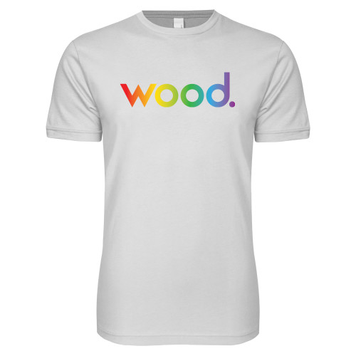 Next Level White SoftStyle T Shirt-Wood Pride