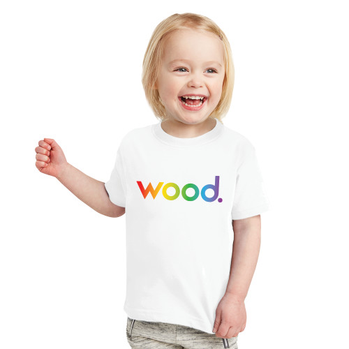 Toddler White T Shirt-Wood Pride