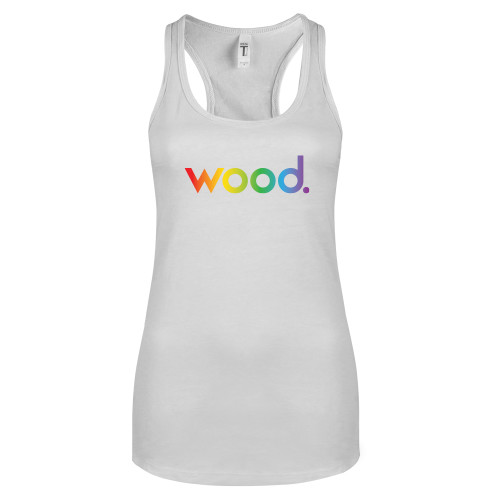 Next Level Racerback Tank White-Wood Pride