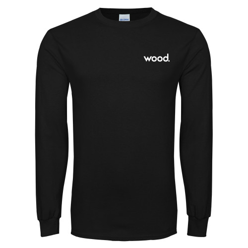 Black Long Sleeve T Shirt-Primary Logo