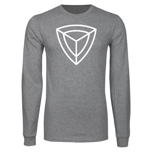 Grey Long Sleeve T Shirt-Safety Shield Alone
