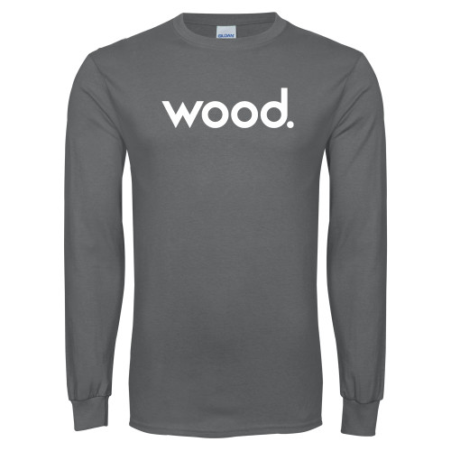 Charcoal Long Sleeve T Shirt-Primary Logo