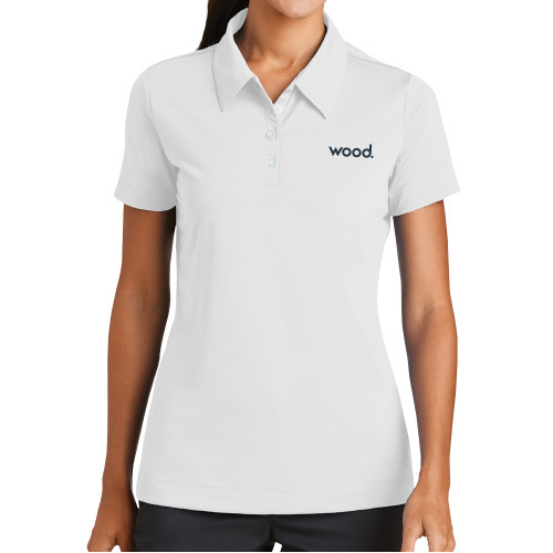 Nike Womens Sphere Dry White Diamond Polo-Primary Logo