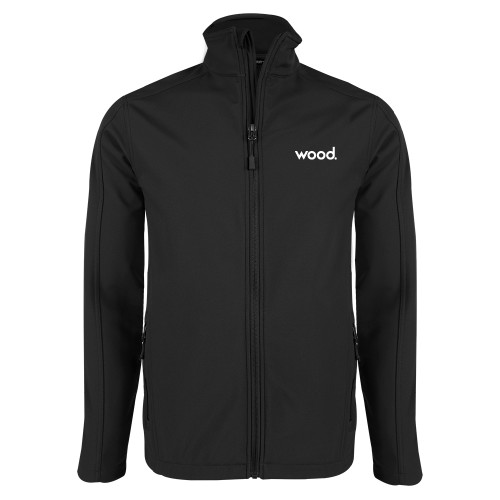 Black Softshell Jacket-Primary Logo