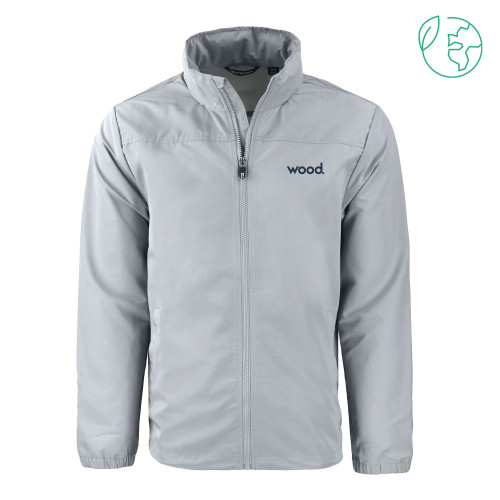 C&B Grey Charter Eco Recycled Full Zip Jacket-Primary Logo