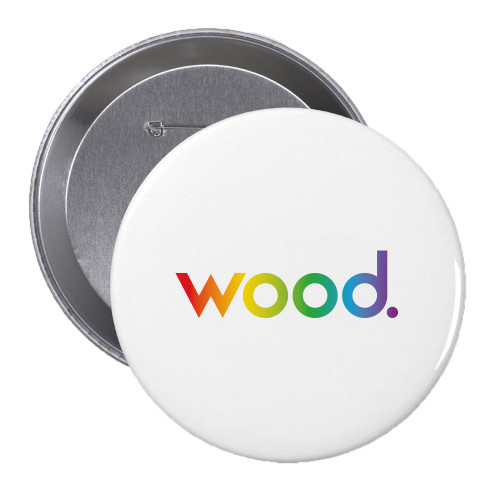 2.25 inch Round Button-Wood Pride