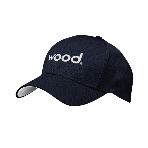 Navy Pro Mesh Structured Hat-Primary Logo
