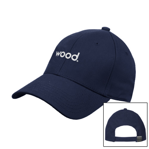 Navy Structured Adjustable Pro Style Hat-Primary Logo
