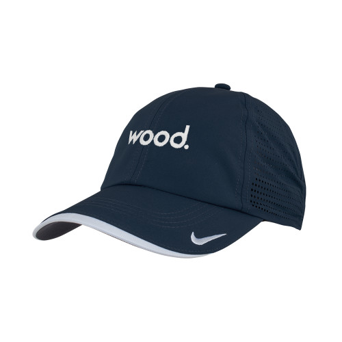 Nike Navy Dri Fit Perforated Hat-Primary Logo