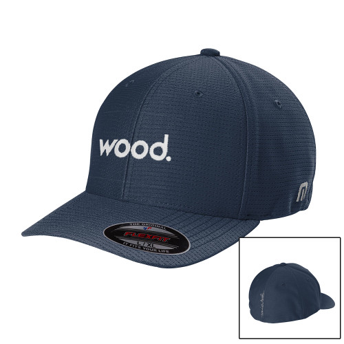 TravisMathew Navy Flexback Cap-Primary Logo