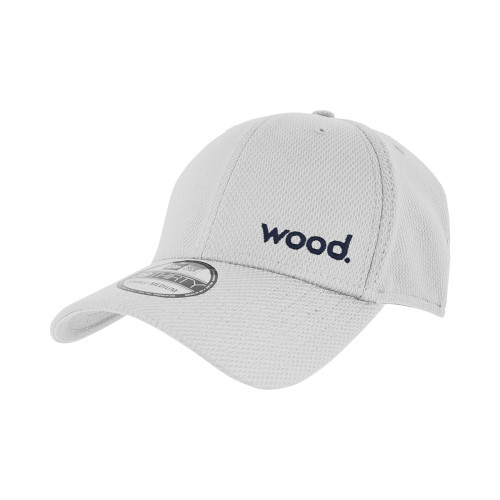 New Era White Diamond Era 39Thirty Stretch Fit Hat-Primary Logo
