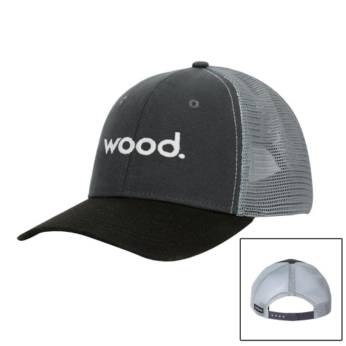 DRI DUCK Hudson Charcoal/Black Trucker Hat-Primary Logo