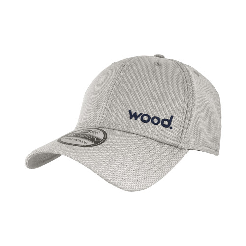 New Era Light Grey Diamond Era 39Thirty Stretch Fit Hat-Primary Logo