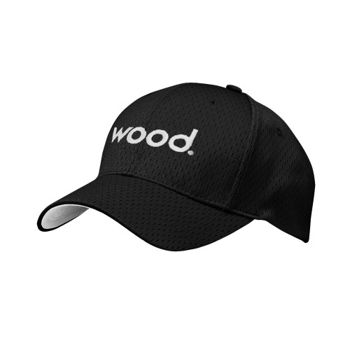 Black Pro Mesh Structured Hat-Primary Logo
