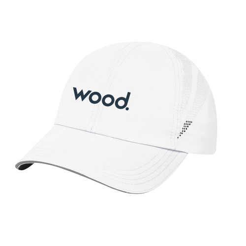 White Performance Cap-Primary Logo