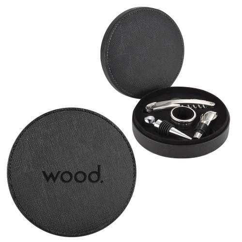 Modena 4 Piece Wine Set-Primary Logo Engraved