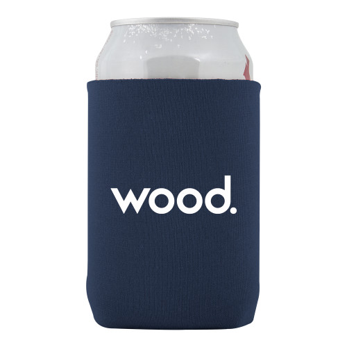 Neoprene Navy Can Holder-Primary Logo