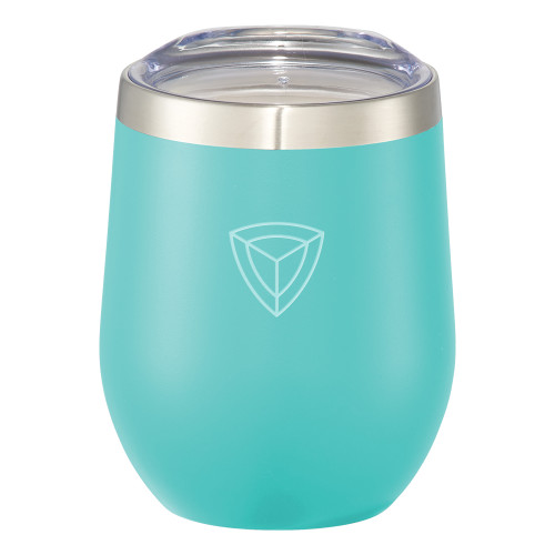 Corzo Vacuum Insulated Mint Cup 12oz-Safety Shield Alone Engraved