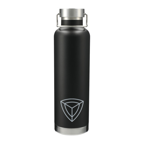 Thor Copper Vacuum Insulated Black Bottle 32oz-Safety Shield Alone Engraved