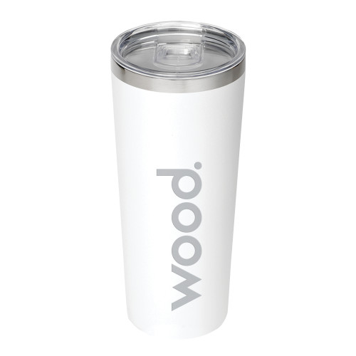 Thor Vacuum Insulated White Tumbler 22oz-Primary Logo Engraved