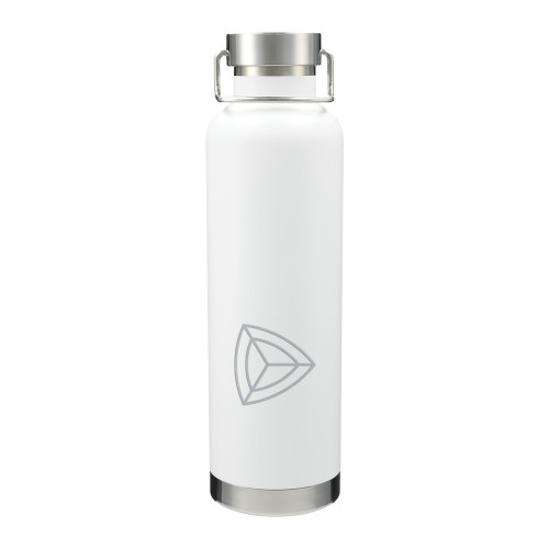 Thor Copper Vacuum Insulated White Bottle 32oz-Safety Shield Alone Engraved