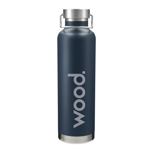 Thor Copper Vacuum Insulated Navy Bottle 32oz-Primary Logo Engraved